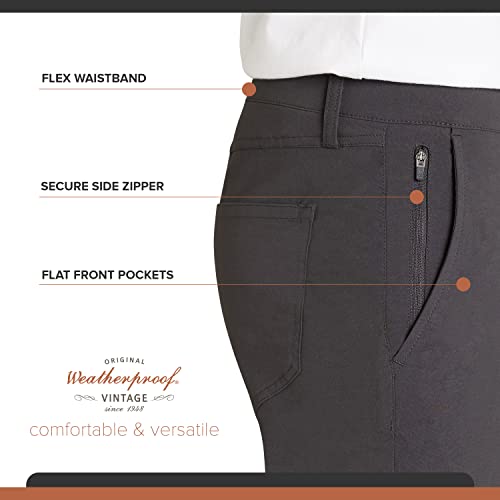 Weatherproof Vintage Men's Regular Fit Excursion Ultra Stretch Casual Flat Front Chino Pants