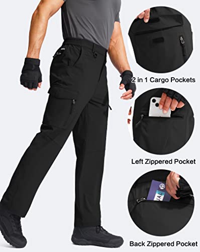 Gradual Men's Water Resistant Hiking Cargo Pants Quick Dry Lightweight Outdoor Tactical Pants for Men with Multi Pocket