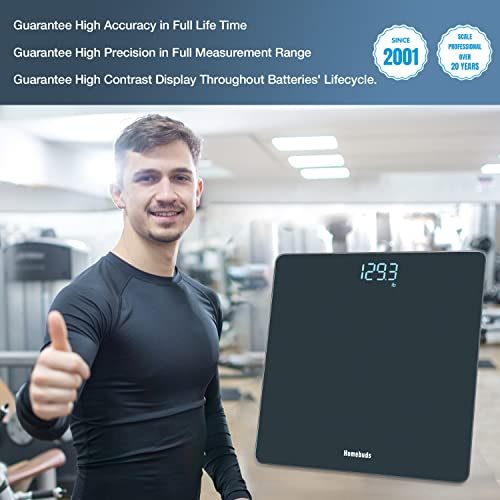 Body Weight Scale for Home Use, Professional and Crystal Clear LED Display, 400lb Capacity, Blue
| Step-on Digital Bath