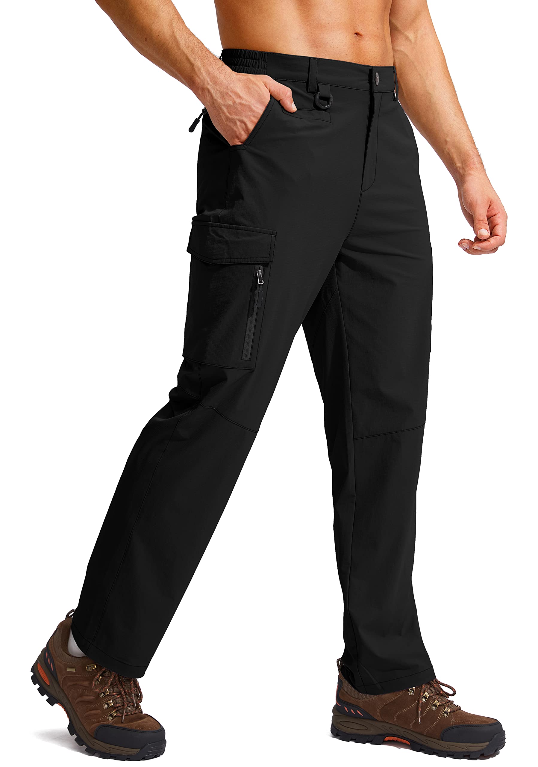 Gradual Men's Water Resistant Hiking Cargo Pants Quick Dry Lightweight Outdoor Tactical Pants for Men with Multi Pocket